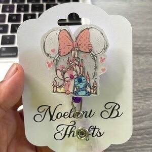 Cute Mouse and Castle Badge Reel